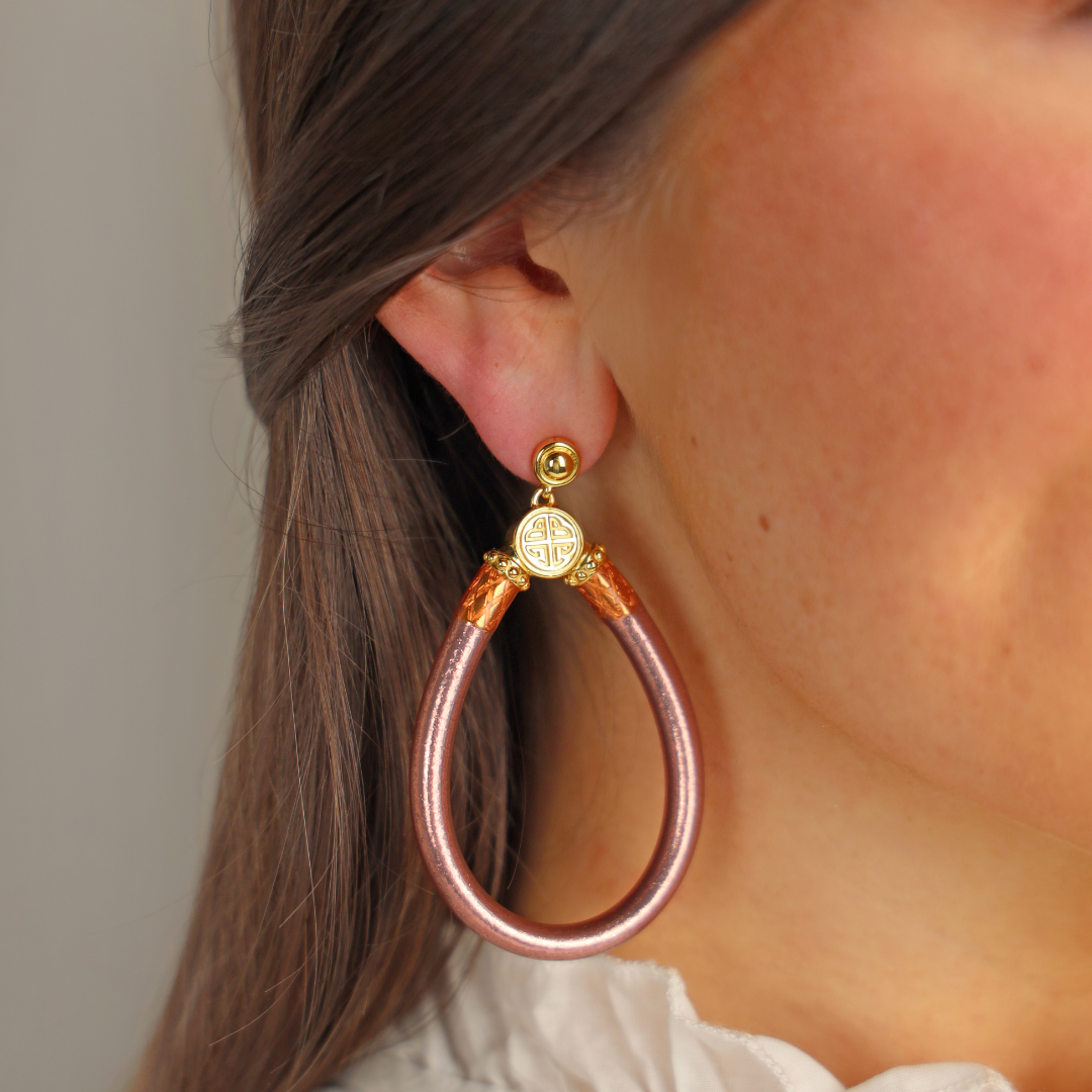 Rose Gold All Weather Earrings