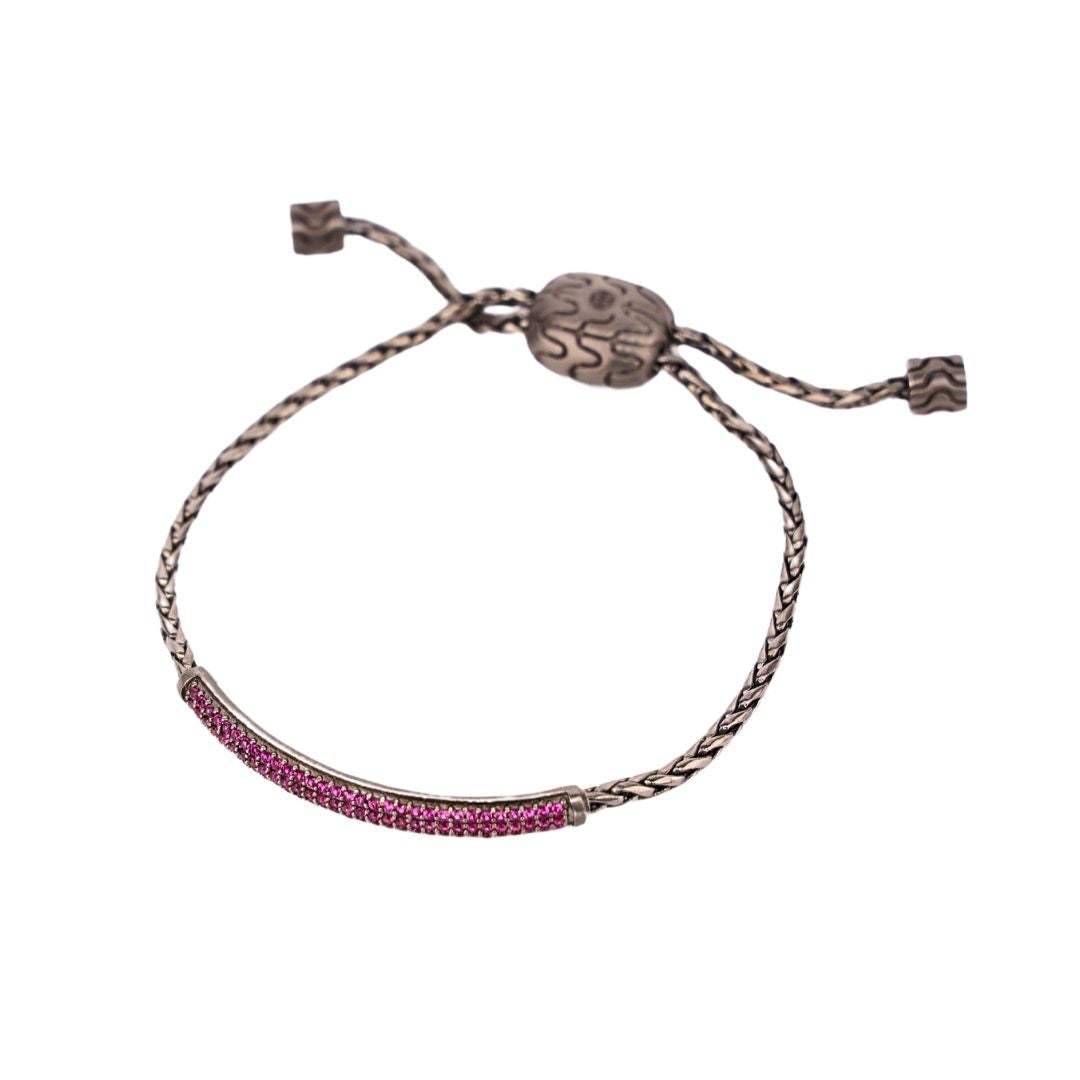 Ruby Brad Birthstone Bracelet For Men | BuDhaHomme by BuDhaGirl