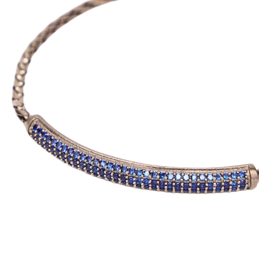 Sapphire Brad Birthstone Bracelet For Men | BuDhaHomme by BuDhaGirl