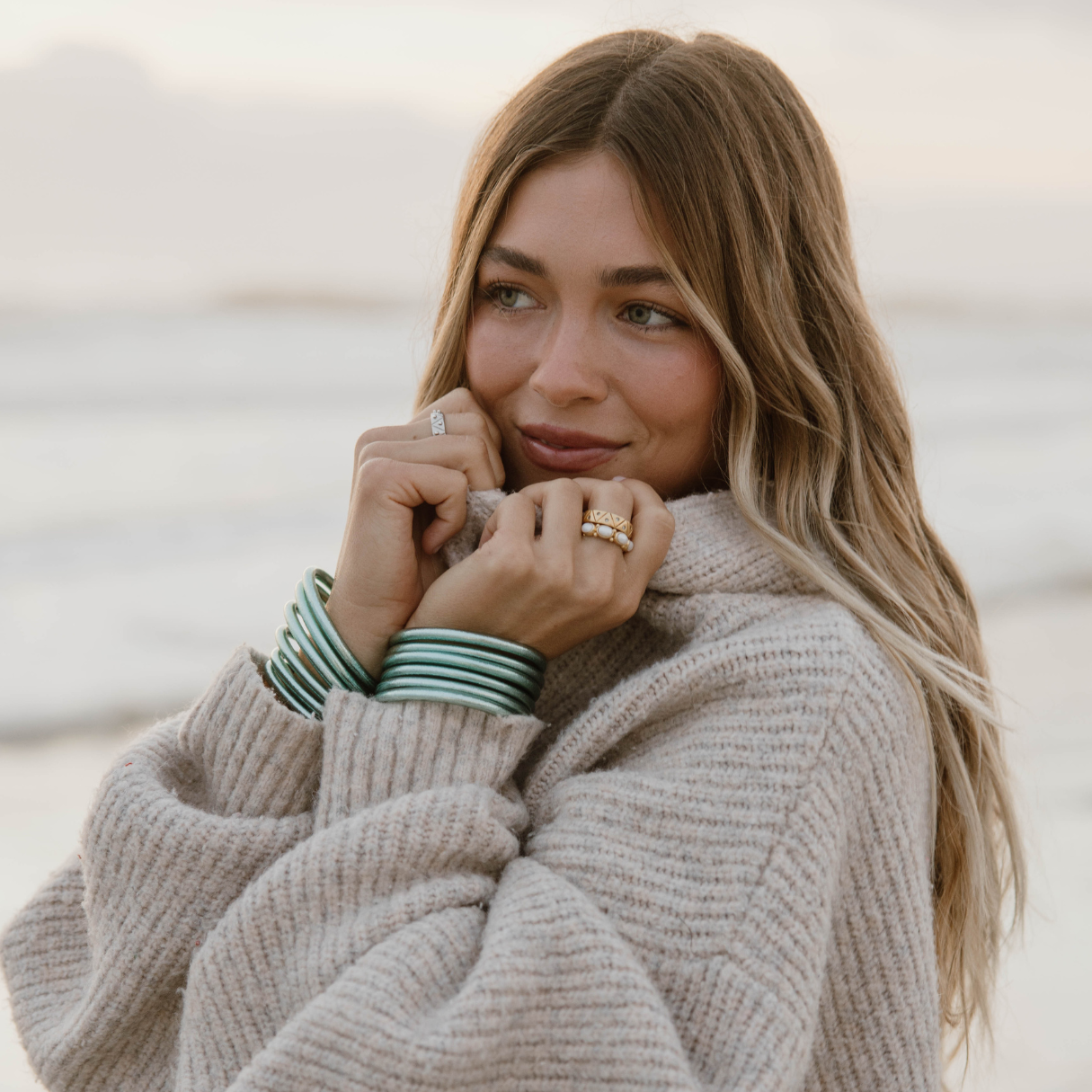 Mint All Weather Bangles® (AWB®) - Set of 6