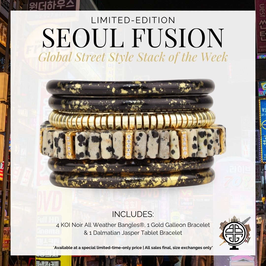 12.17.1068.146.S6,12.17.1068.146.M6,12.17.1068.146.L6,12.17.1068.146.XL6, Seoul Fusion Luxe Bangle Bracelet Stack of the Week | BuDhaGirl