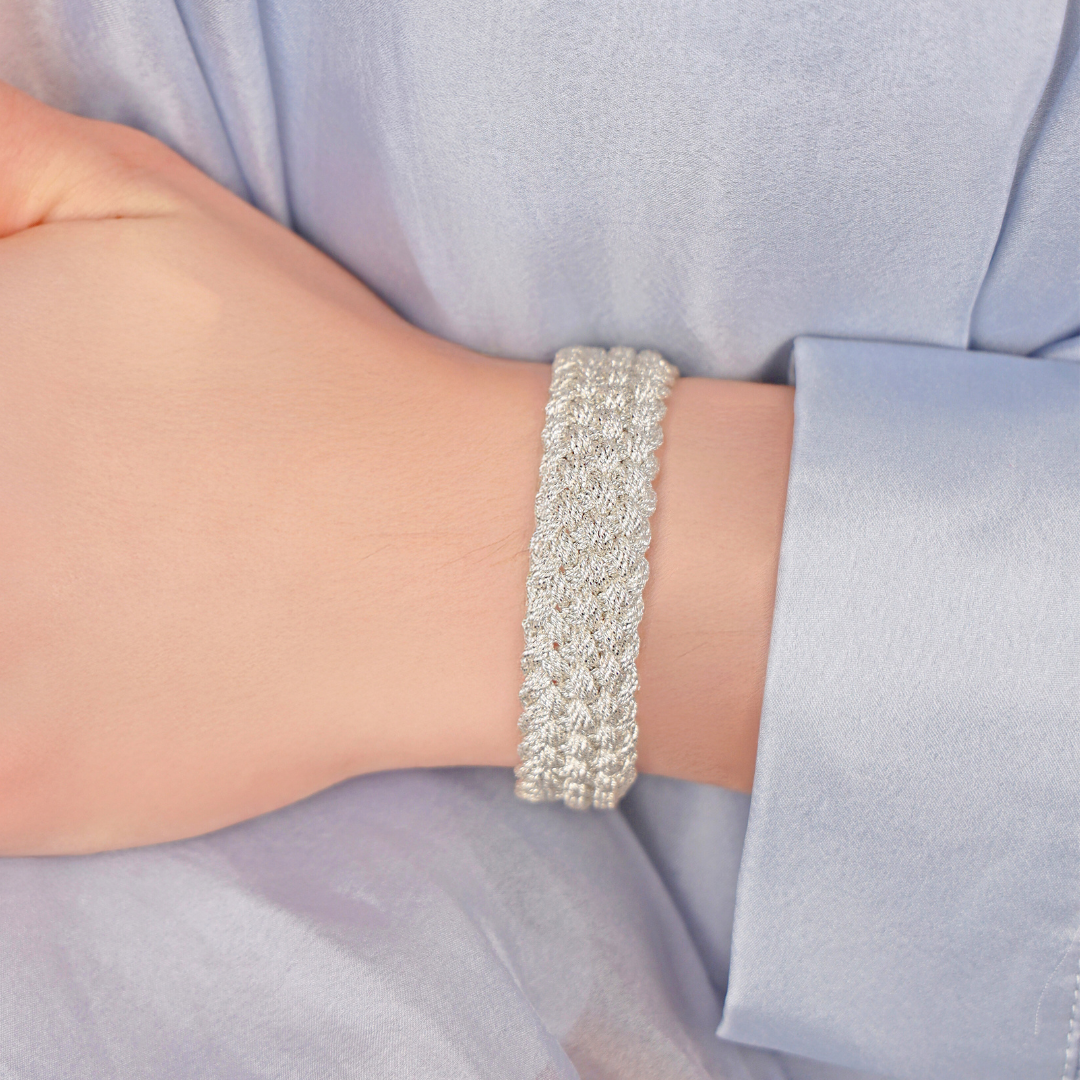 Silver Double Bailey Bracelet