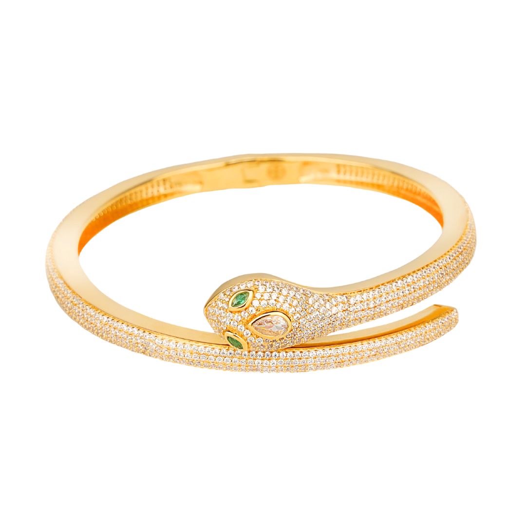 12.06.508.05.00, Snake Pavé Crystal Bracelet | BuDhaGirl