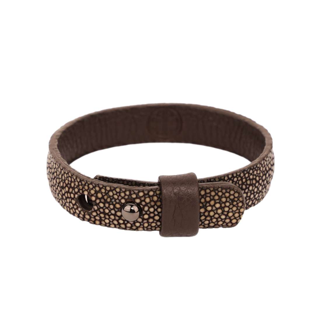Stingray Brown Wrist Wrap Bracelet For Men | BuDhaHomme by BuDhaGirl