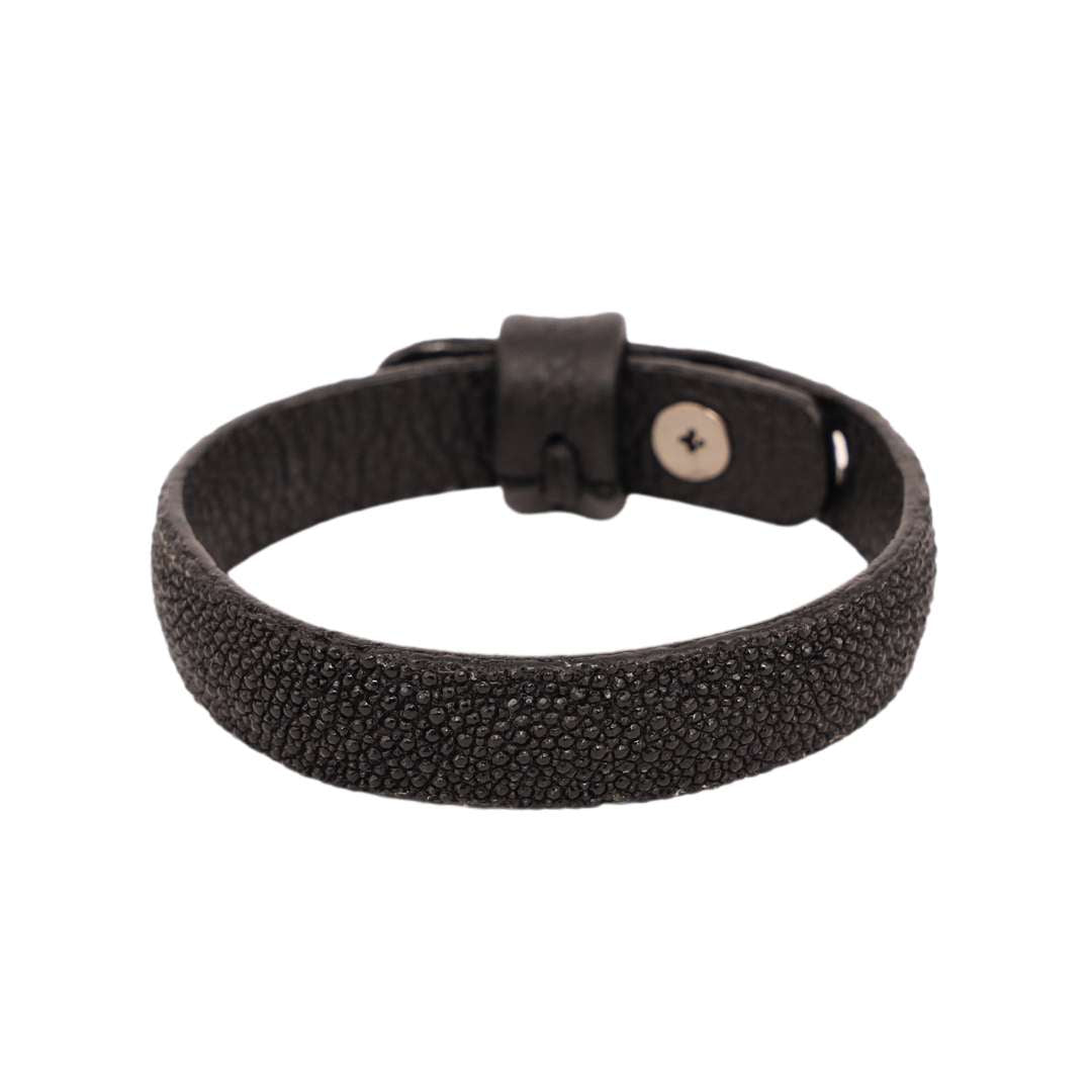 Stingray Black Wrist Wrap Bracelet For Men | BuDhaHomme by BuDhaGirl