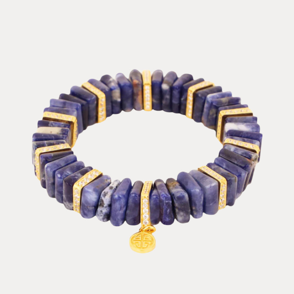 Sodalite Tablet Beaded Bracelet for Women BuDhaGirl