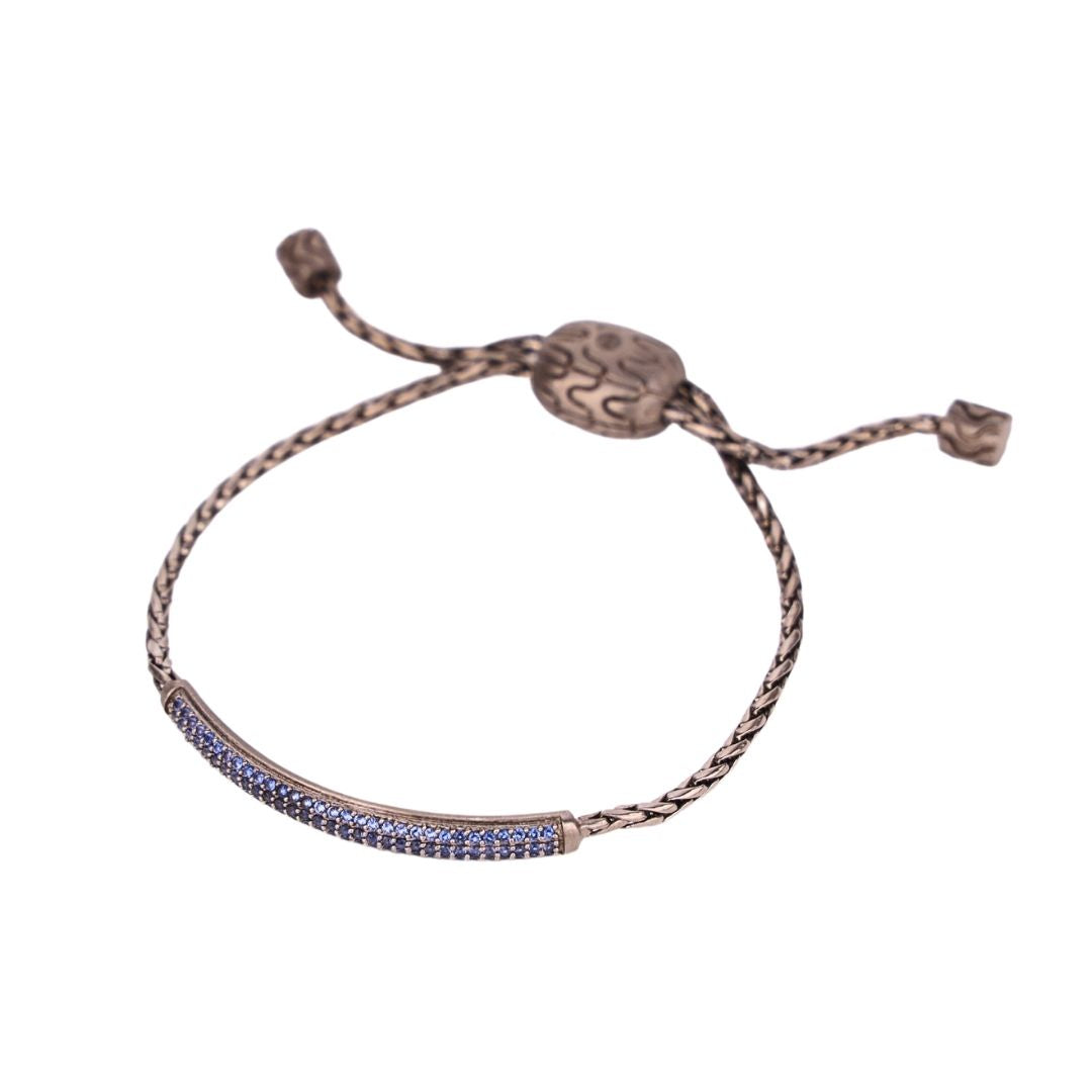 Tanzanite Brad Birthstone Bracelet For Men | BuDhaHomme by BuDhaGirl