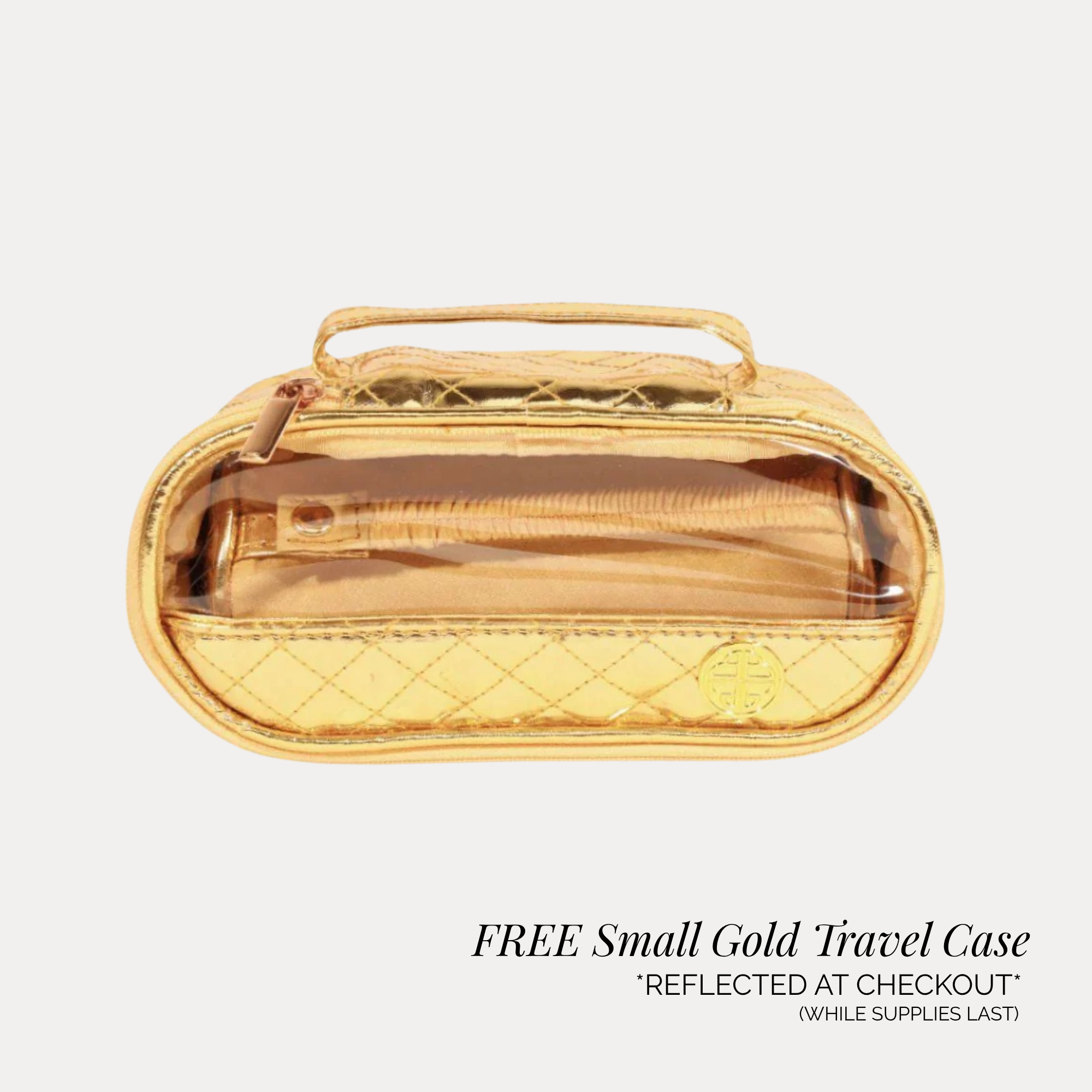 The American Classic Bundle includes a FREE Small Gold Travel Case, perfect for elegant organization.
