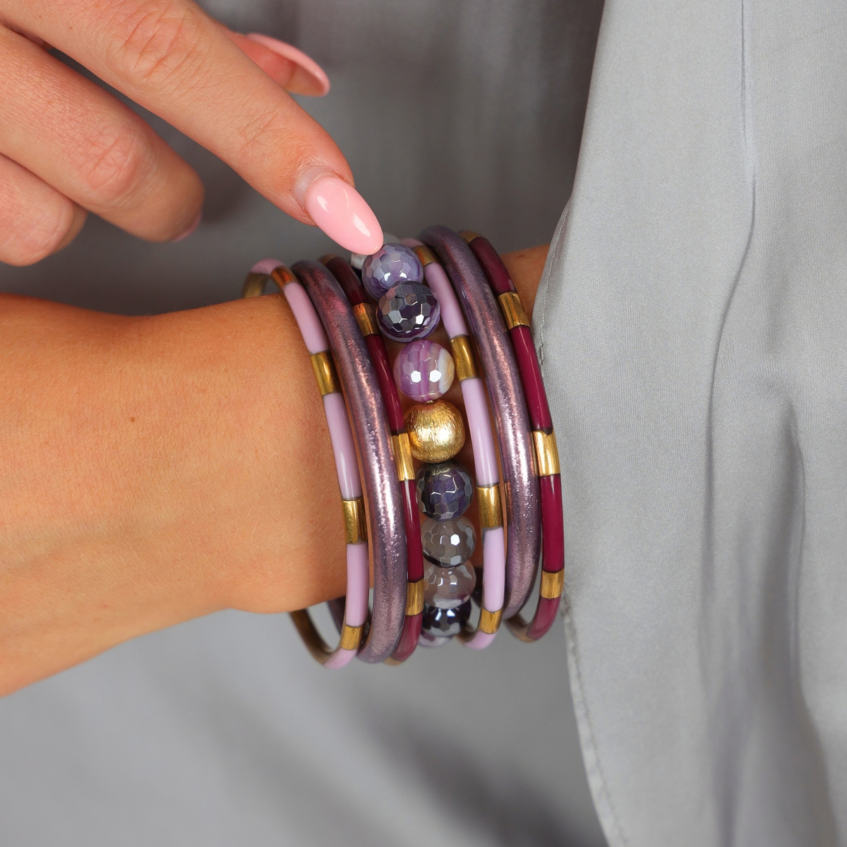 La pulsera apilable El lugar de la familia