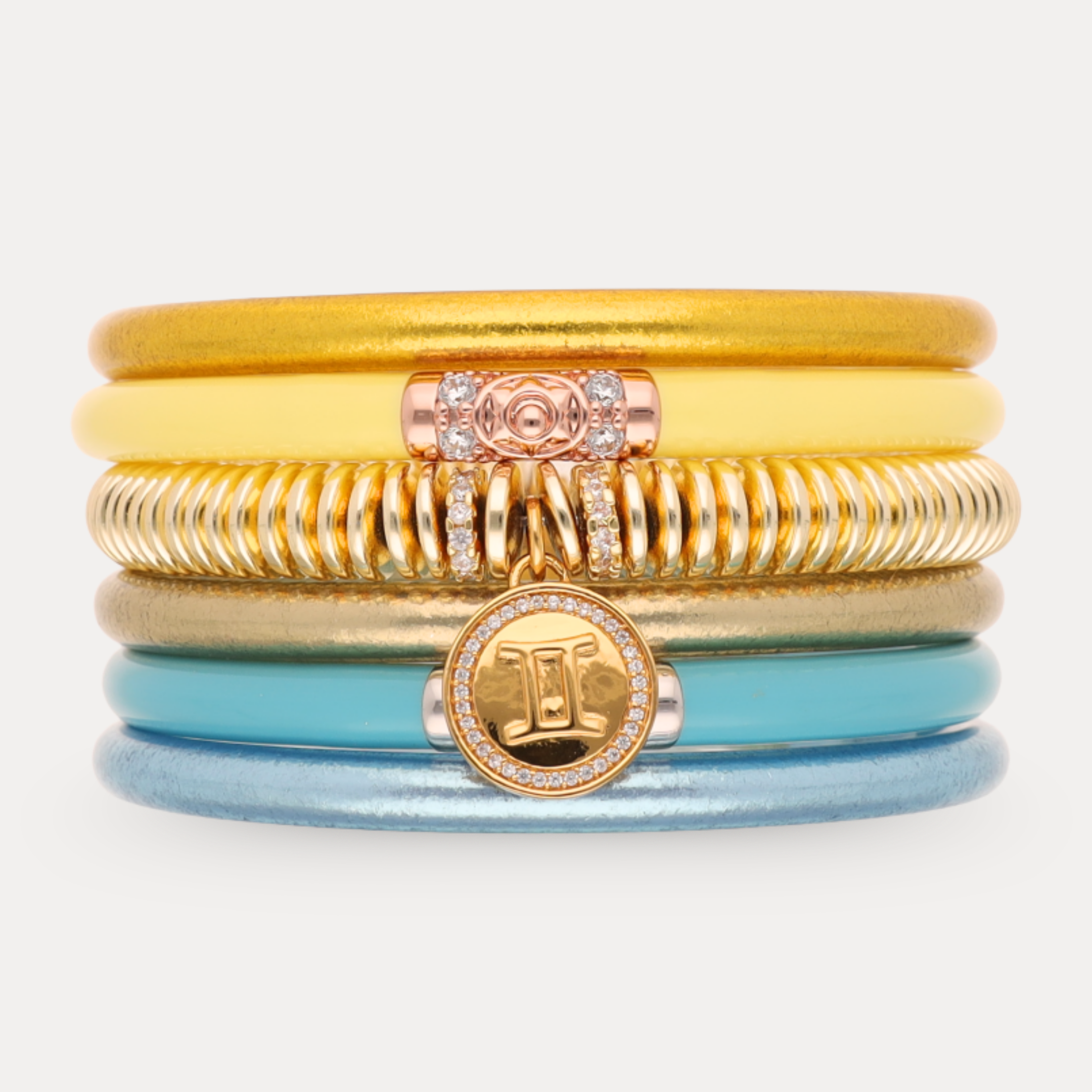 The Gemini Zodiac Stack with Charm Bracelet