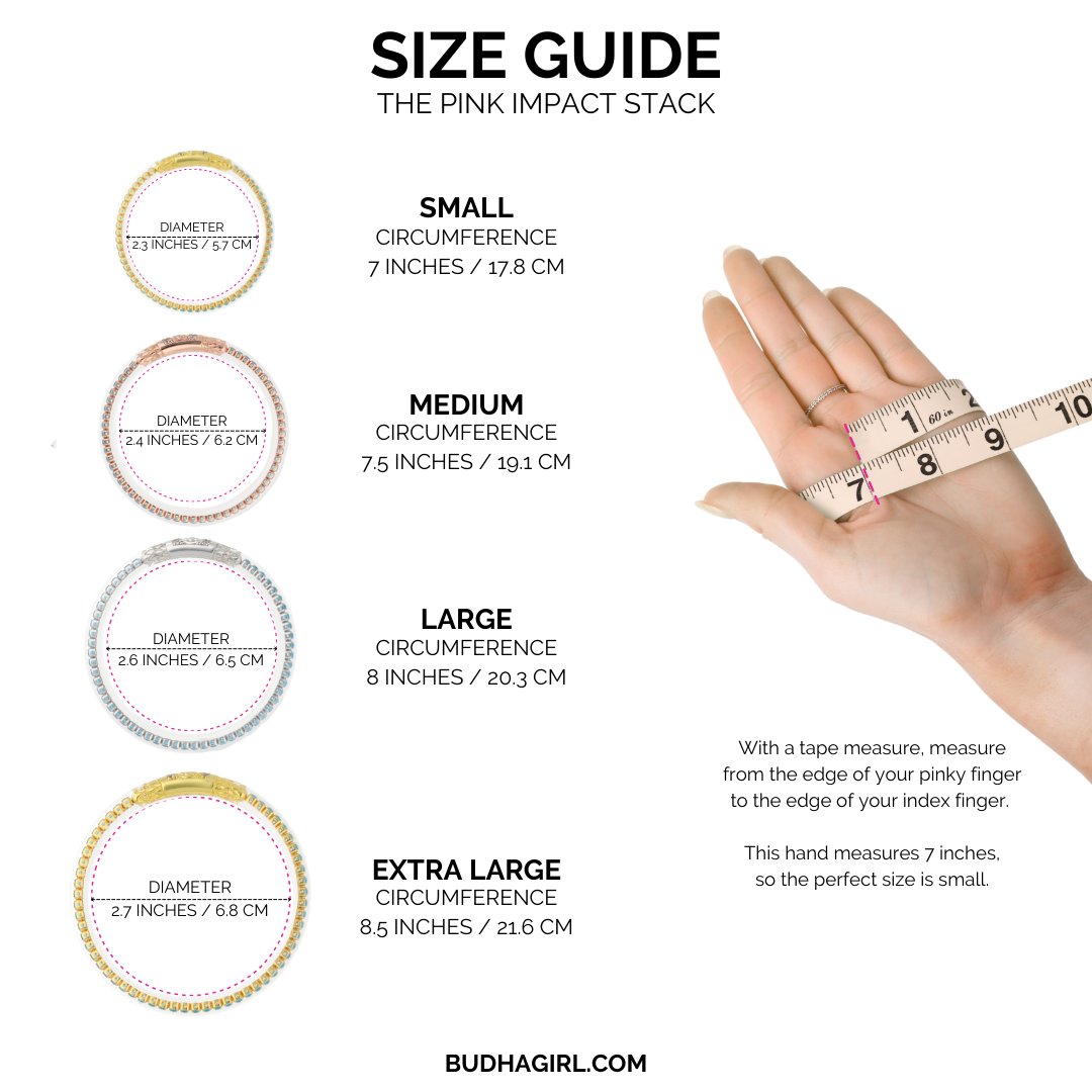 The Pink Impact Stack Size Guide | BuDhaGirl