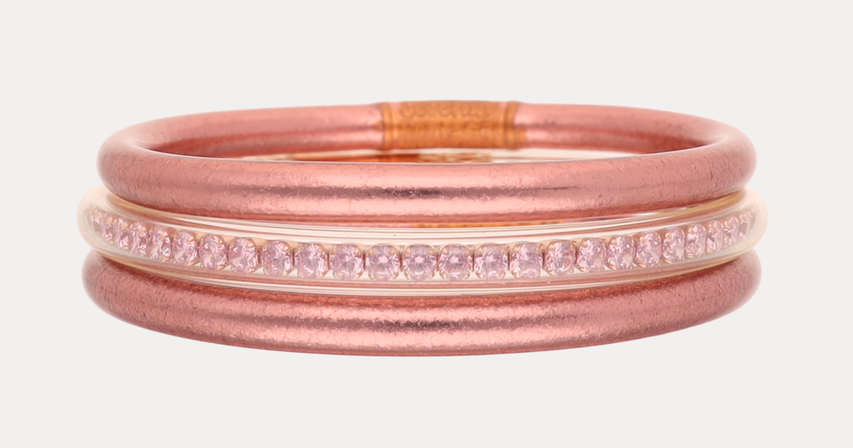 The Rose Gold Queen Stack | Rose Gold & Pink Crystal