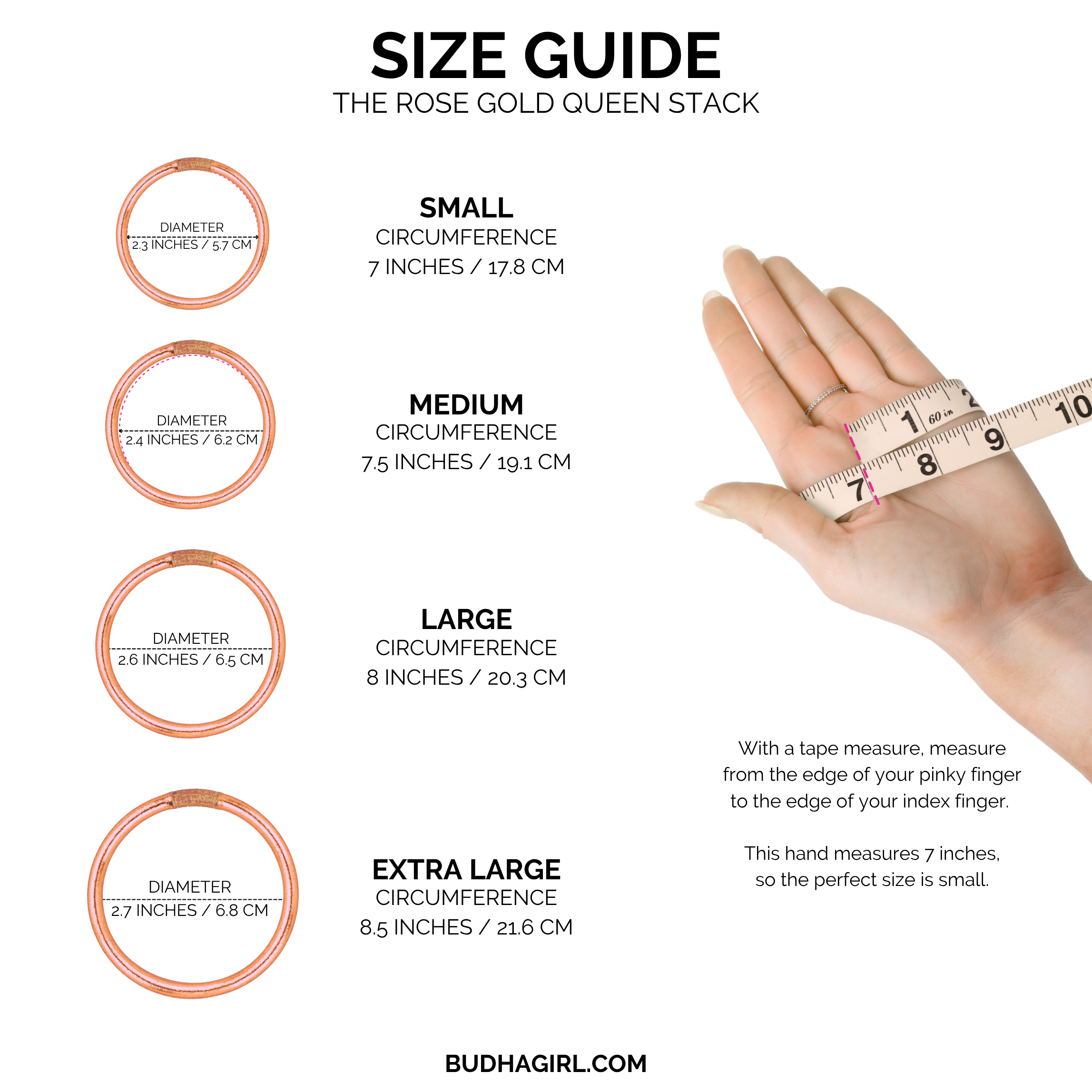 The Rose Gold Queen Stack