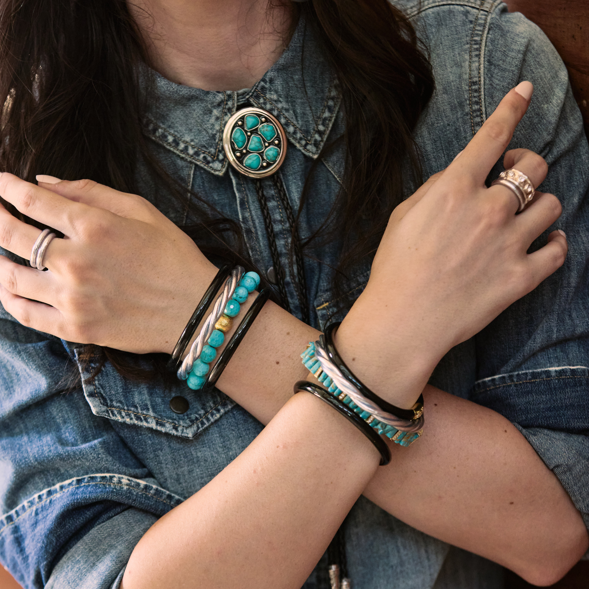 El conjunto Silver & Turquoise