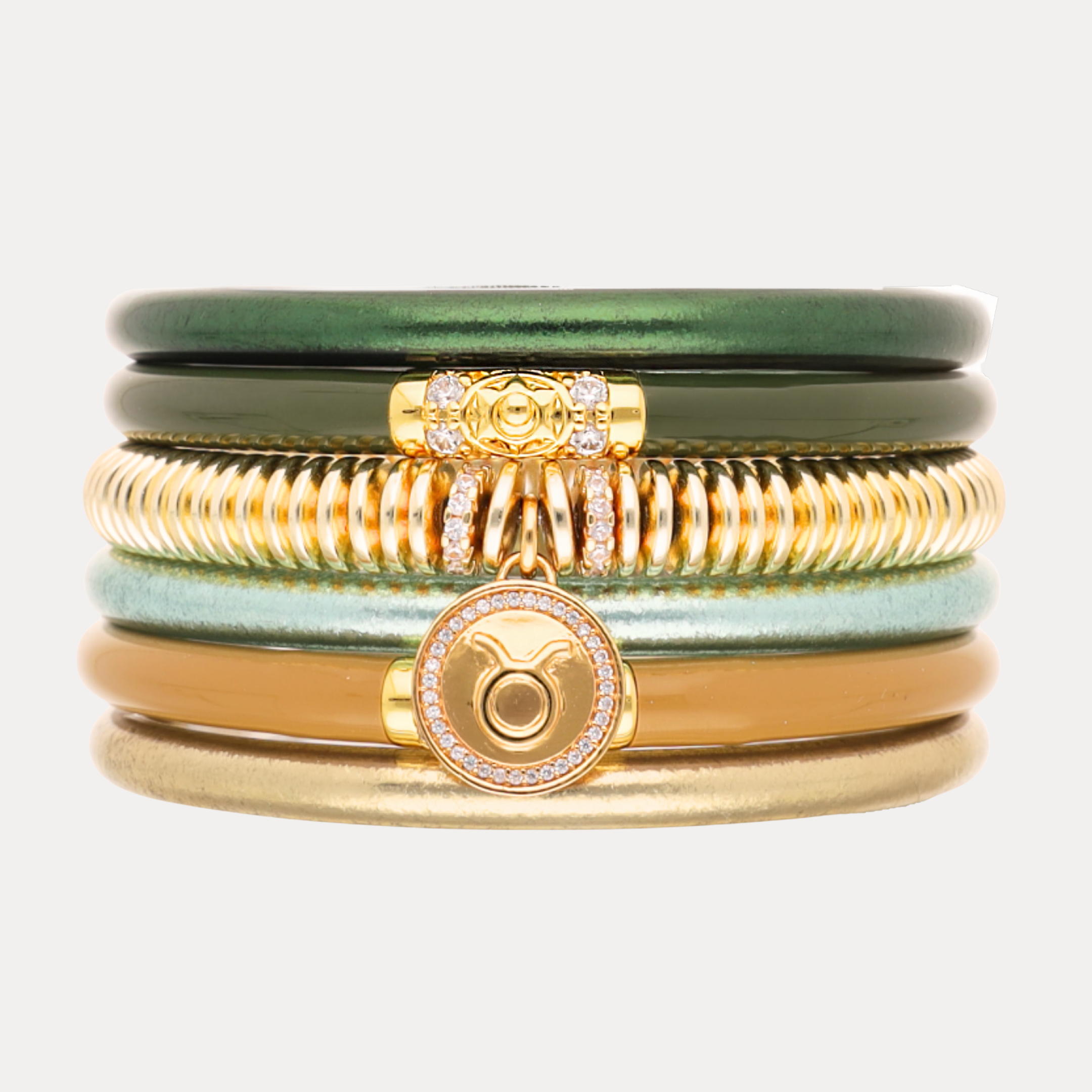 The Taurus Zodiac Stack with Charm Bracelet