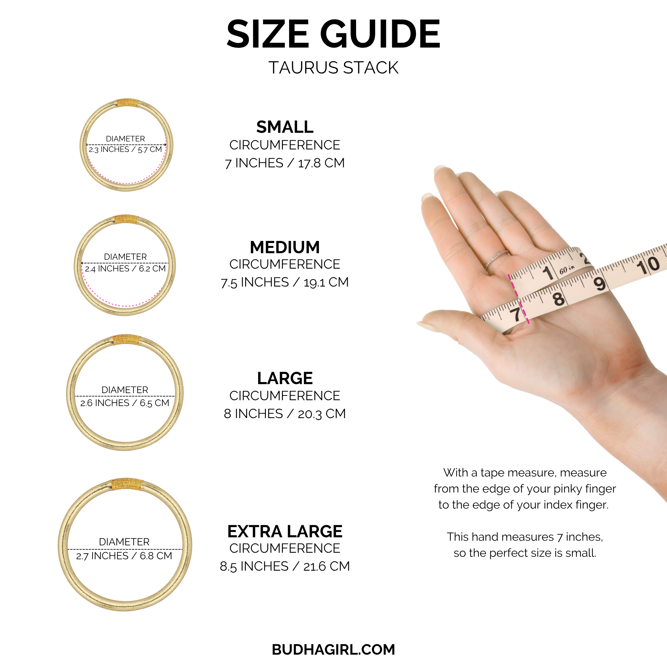 The Taurus Zodiac Stack with Charm Bracelet