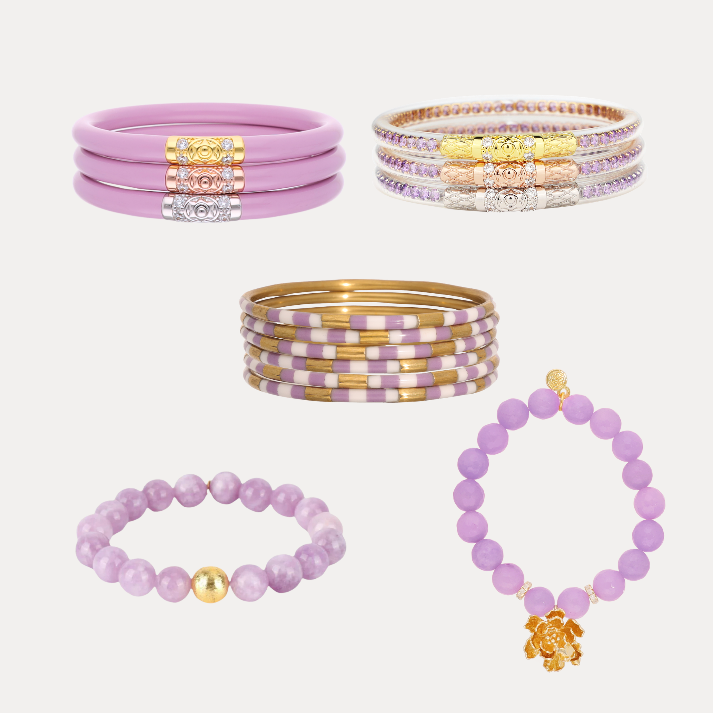 The Ultimate Lilac Bangle Bracelet Bundle