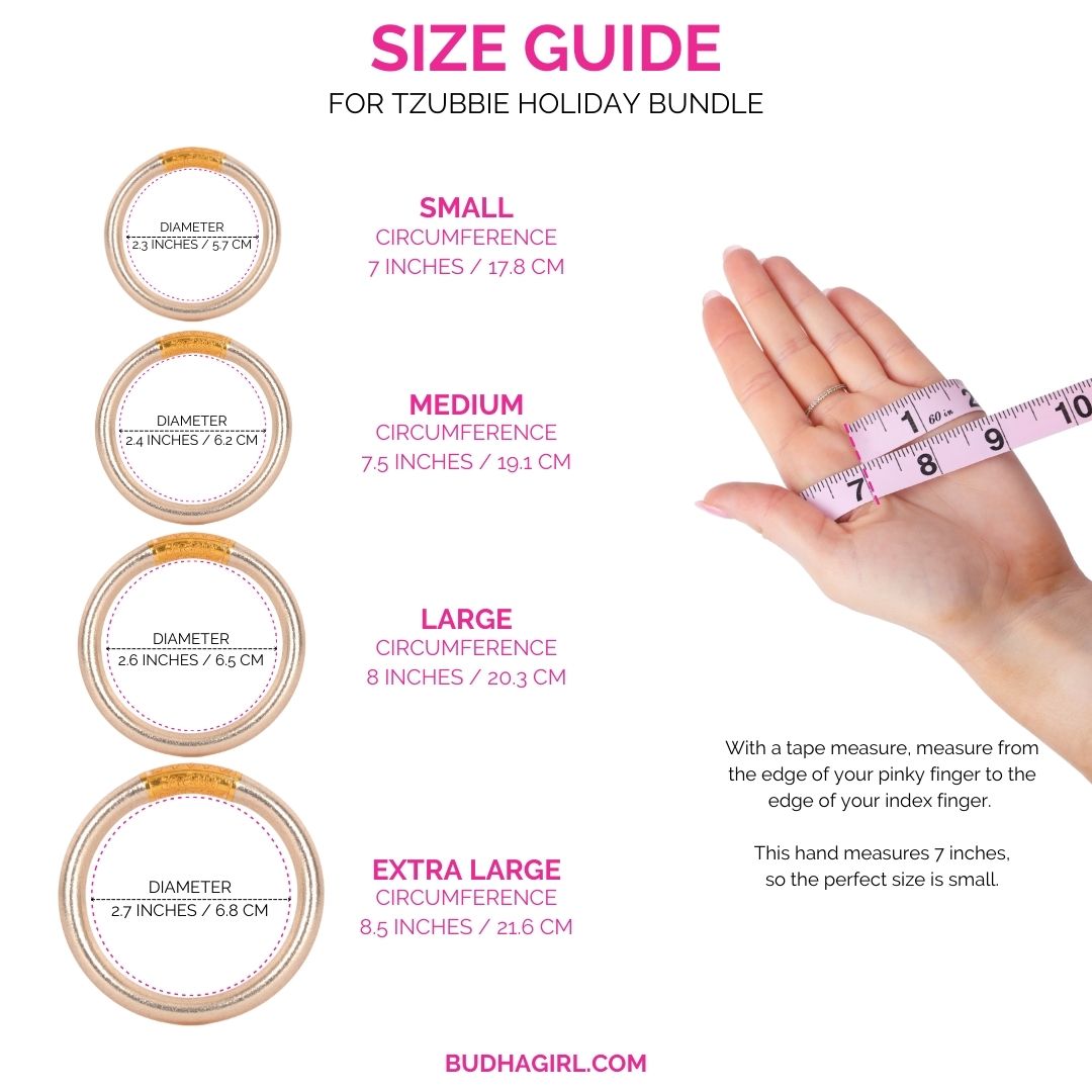 Size Guide for Tzubbie Holiday Bundle | BuDhaGirl