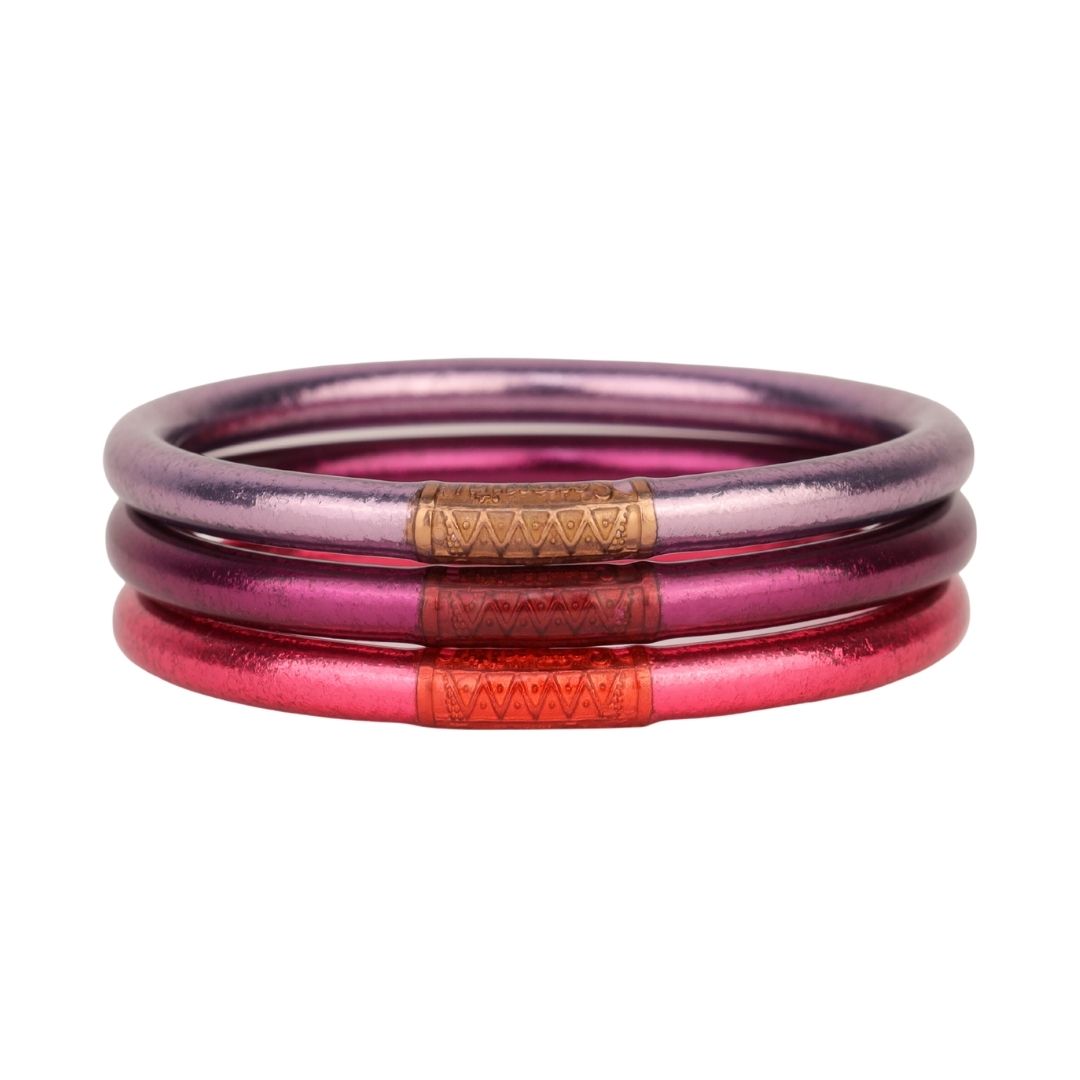 Valentine's Day Bangle Bracelet Stacks for Women - Mixed All Weather Bangles Stack | BuDhaGirl