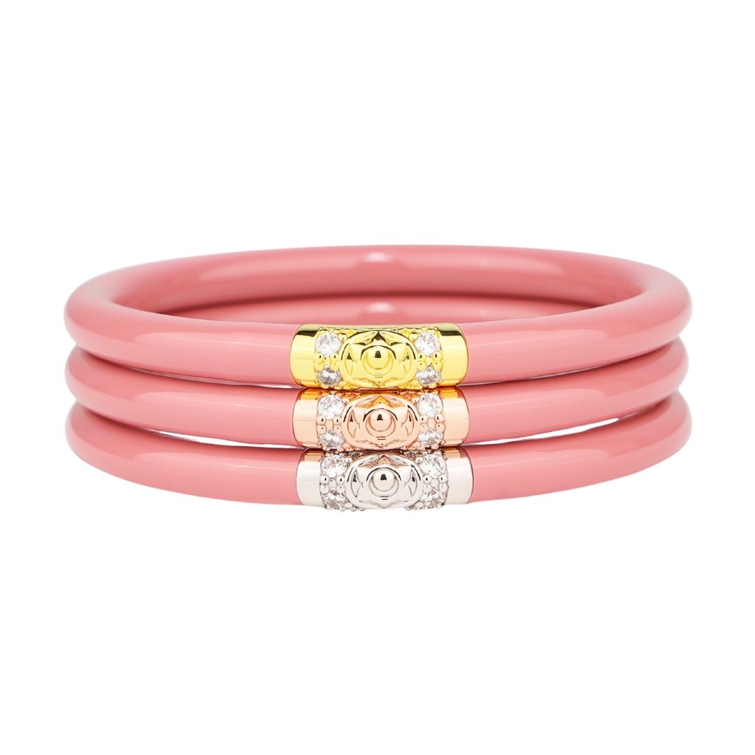 Three Kings All Weather Bangles® (AWB®) - Blush | Bangle Bracelets for Women | BuDhaGirl