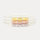 Three Queens All Weather Bangles® (AWB®) - White Pearl