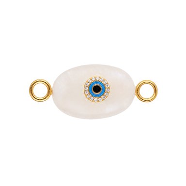 Clear Quartz Eye Charm
