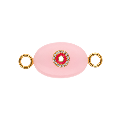 Rose Quartz Eye Charm