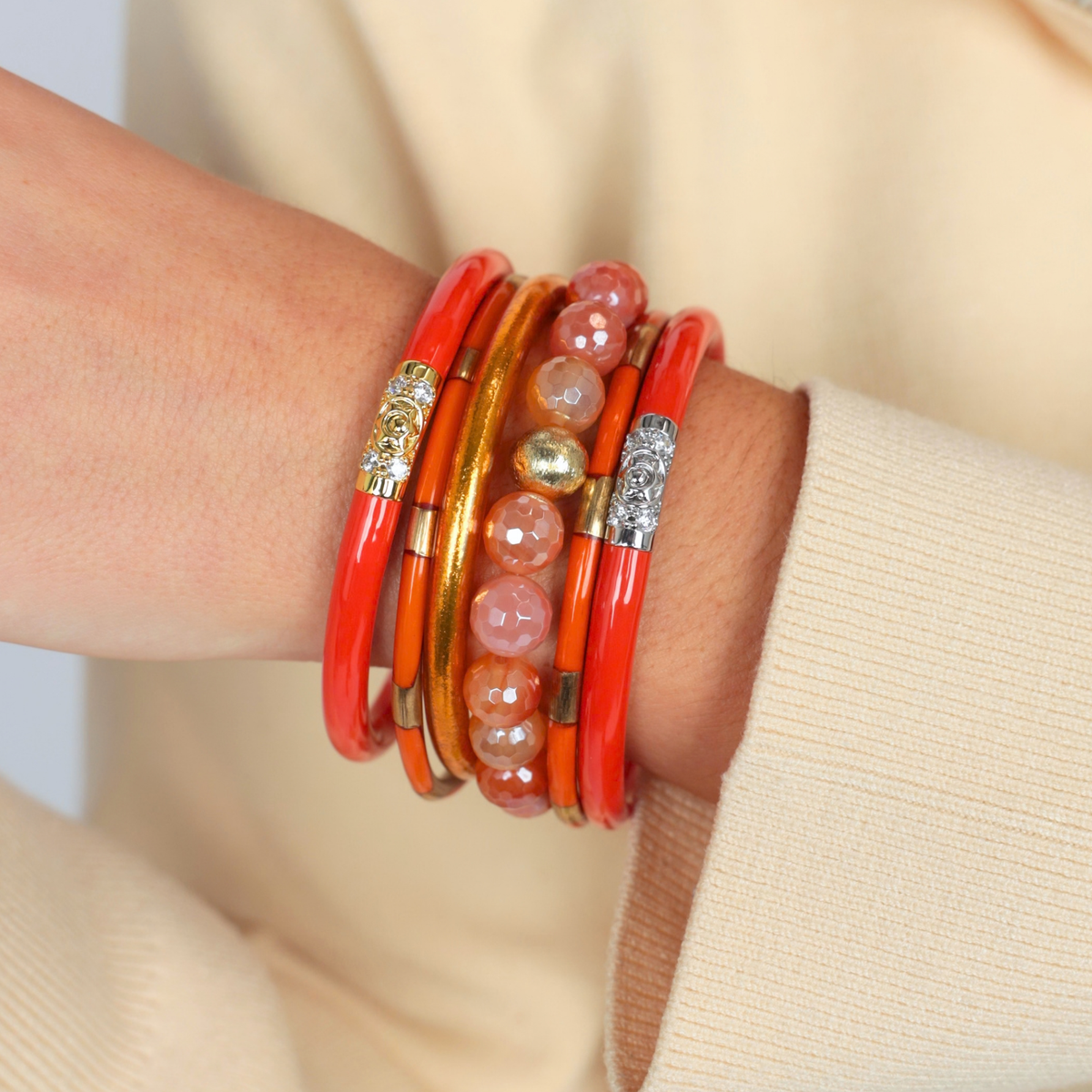 a person wearing bracelets