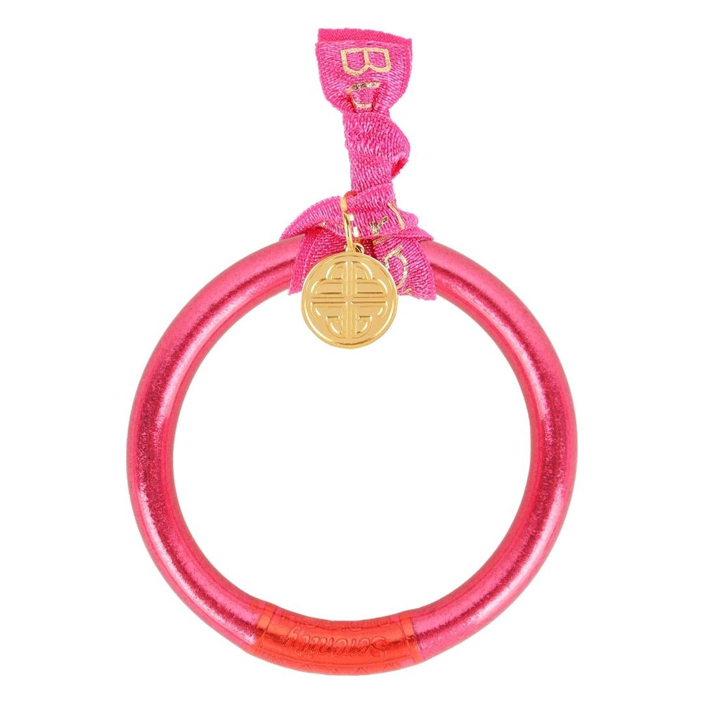 Pink Tzubbie All Weather Bangle Serenity Prayer BuDhaGirl