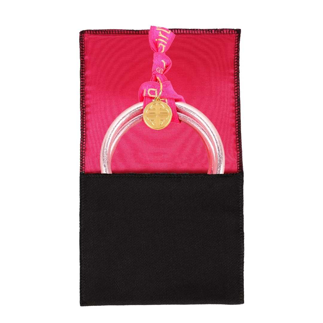 Carousel Pink All Weather Bangles® (AWB®) - Serenity Prayer | Bangle Bracelets for Women | BuDhaGirl