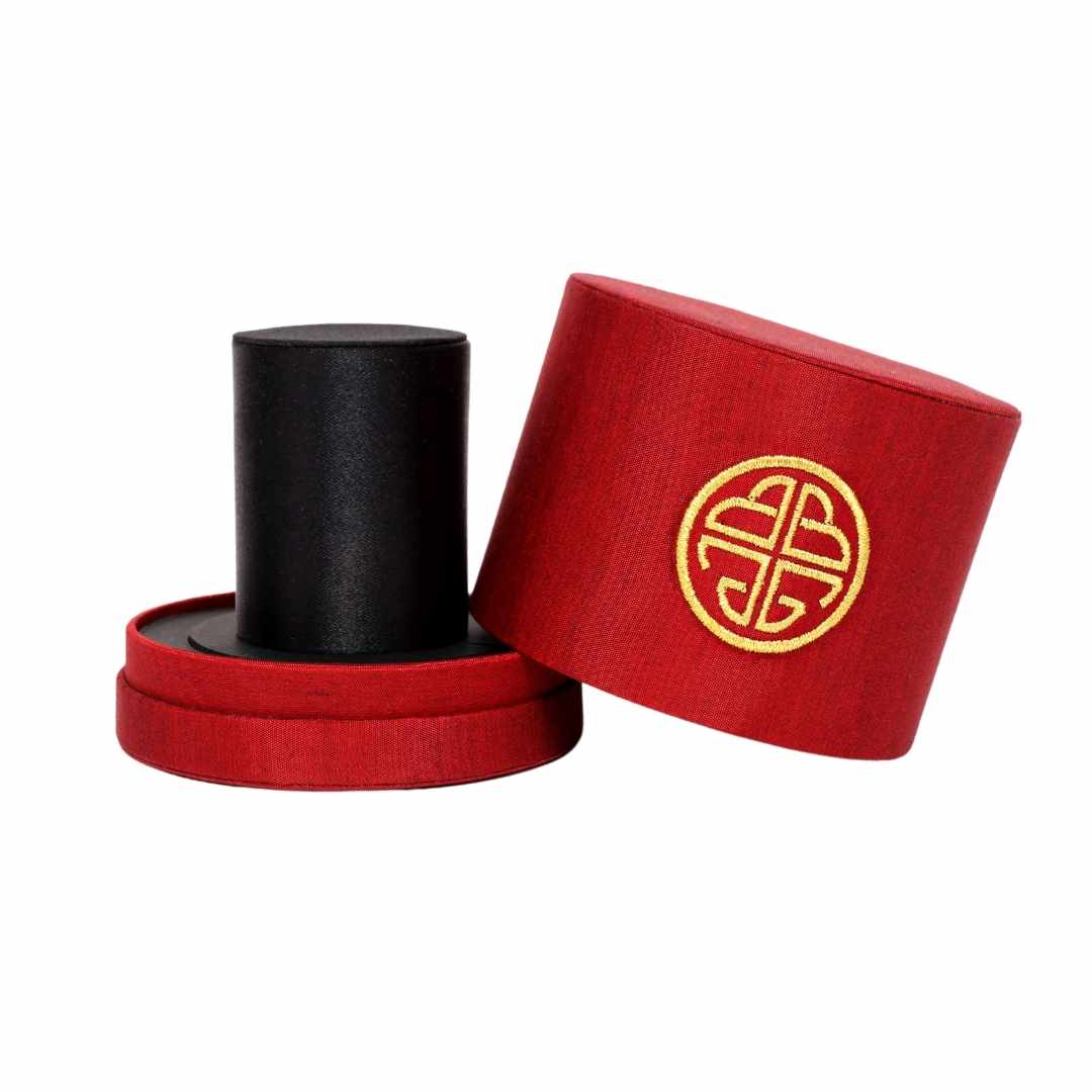 Red Silk Canister Gift Box | Bangle Storage and Accessories | BuDhaGirl