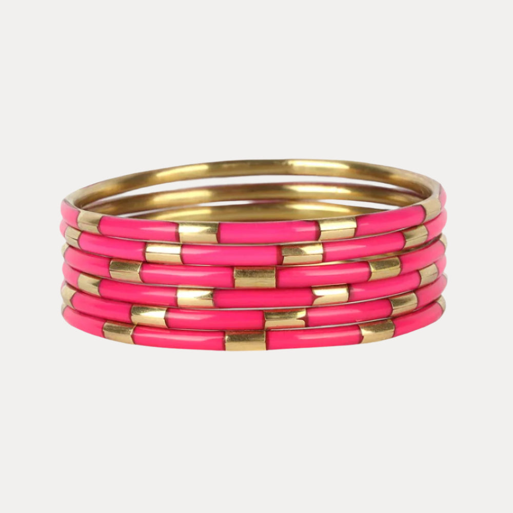 Ice Rose Veda Bangles - Set of 6 main image 1