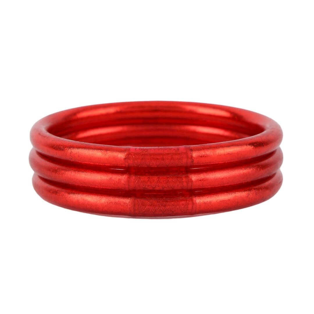 Crimson All Weather Bangles® (AWB®) - Serenity Prayer | Bangle Bracelets for Women | BuDhaGirl