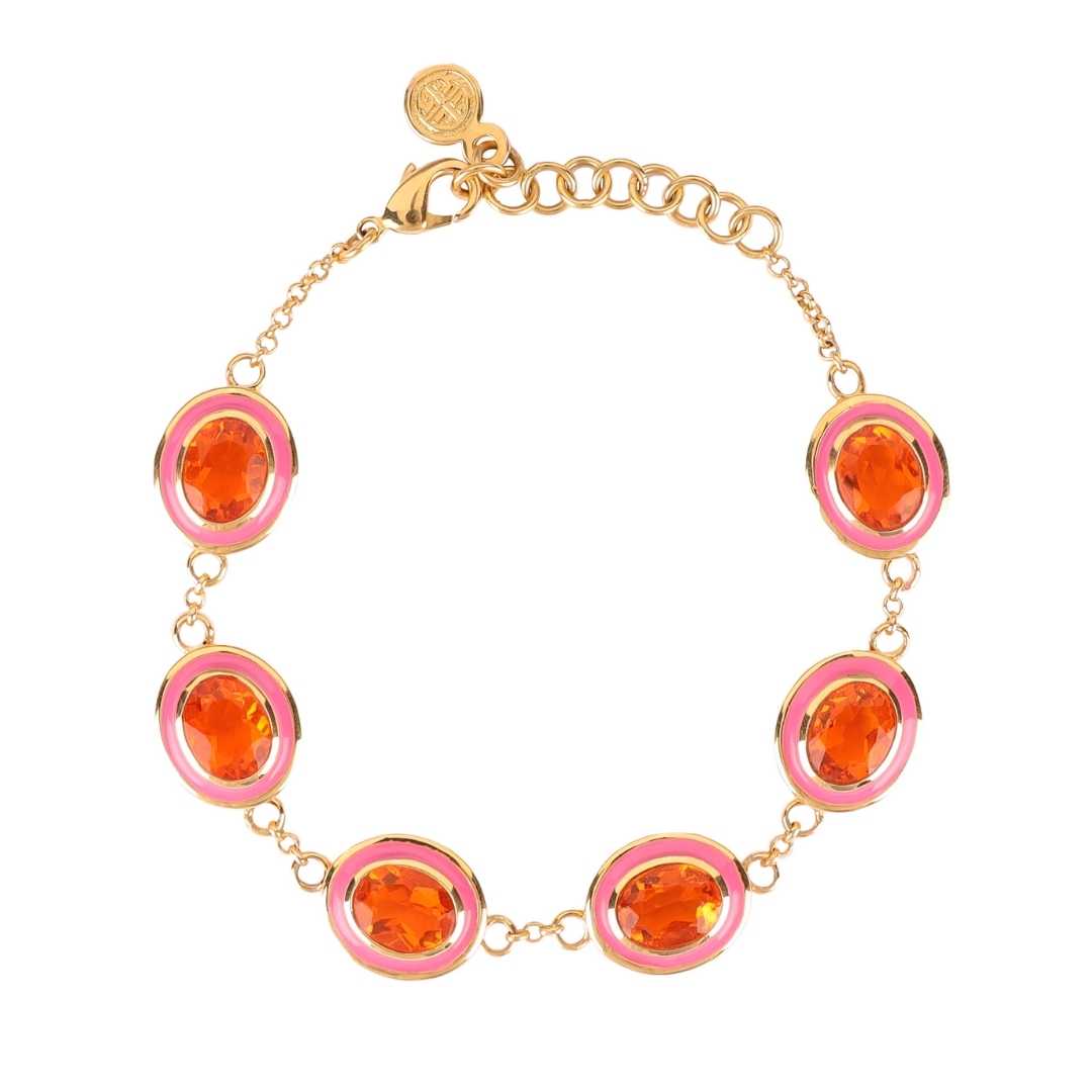 Colorful Galaxy Bracelet With Quartz and Enamel Gems | BuDhaGirl