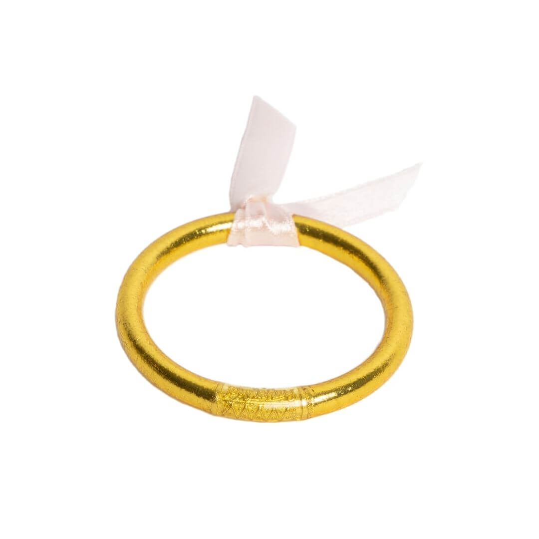 Gold Baby Bangle Bracelet | Infant Jewelry | BuDhaGirl