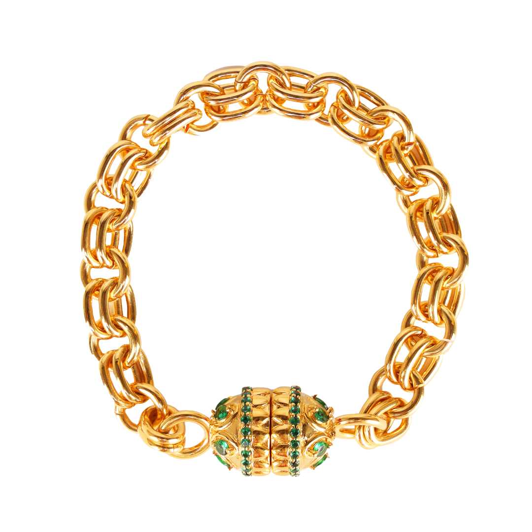 Emerald Holly Chain Bracelet For Women | BuDhaGirl