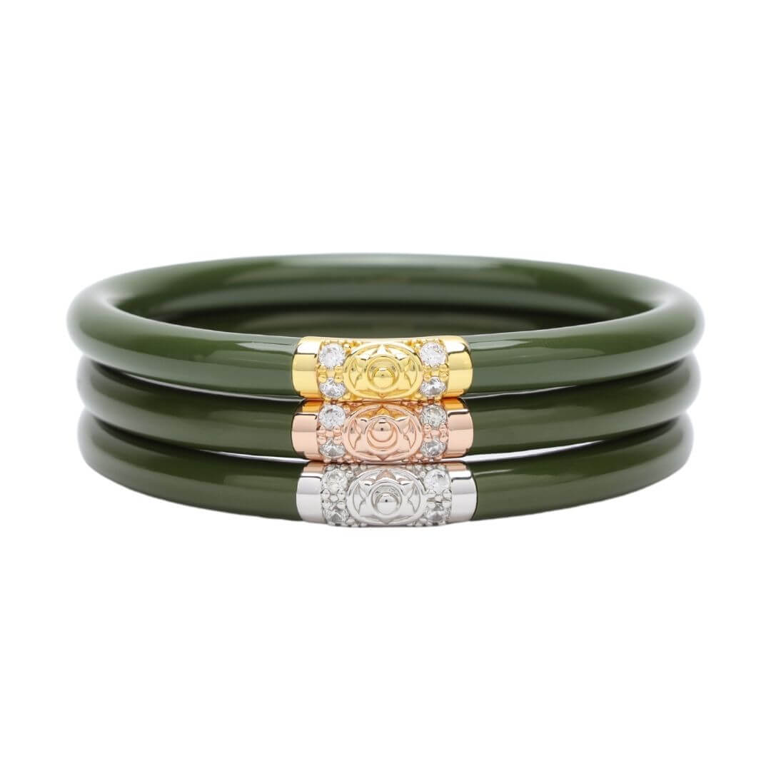 Three Kings All Weather Bangles® (AWB®) - Jade | Bangle Bracelets for Women | BuDhaGirl