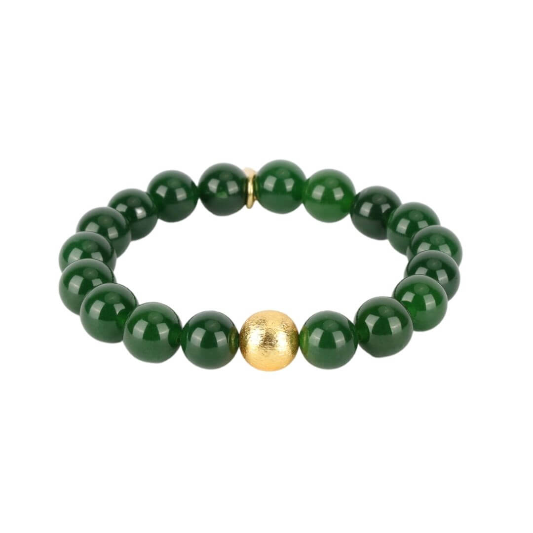 Jade Green Bianca Beaded Bracelet For Women | BuDhaGirl