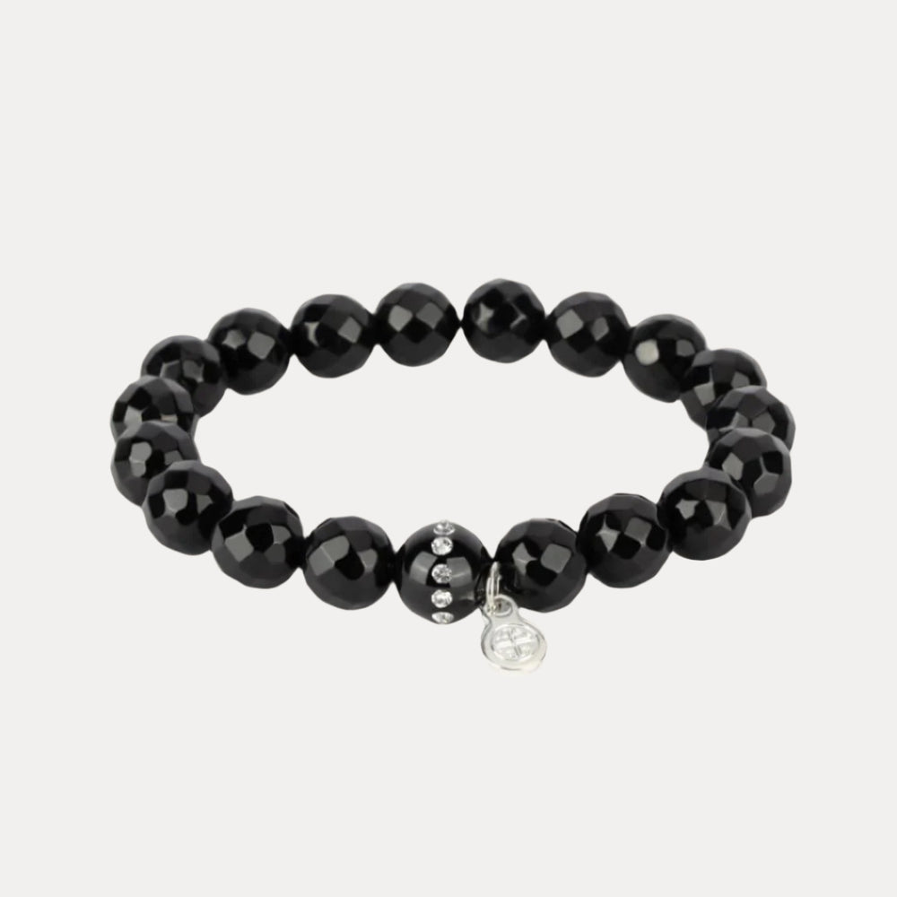Jett Black Bianca Beaded Bracelet For Women BuDhaGirl