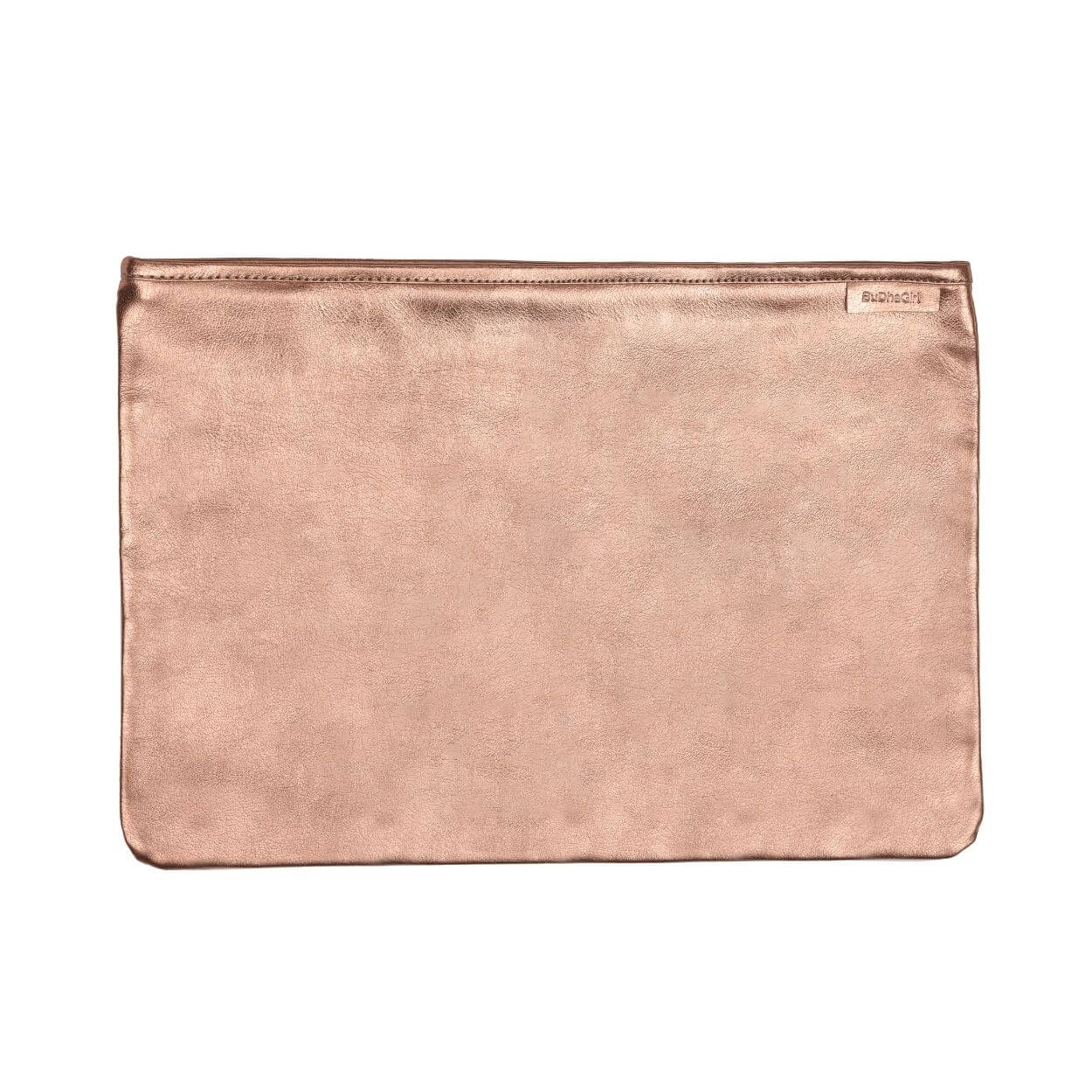 Rose Gold Leather Pochette Bag | Clutch Handbag by BuDhaGirl