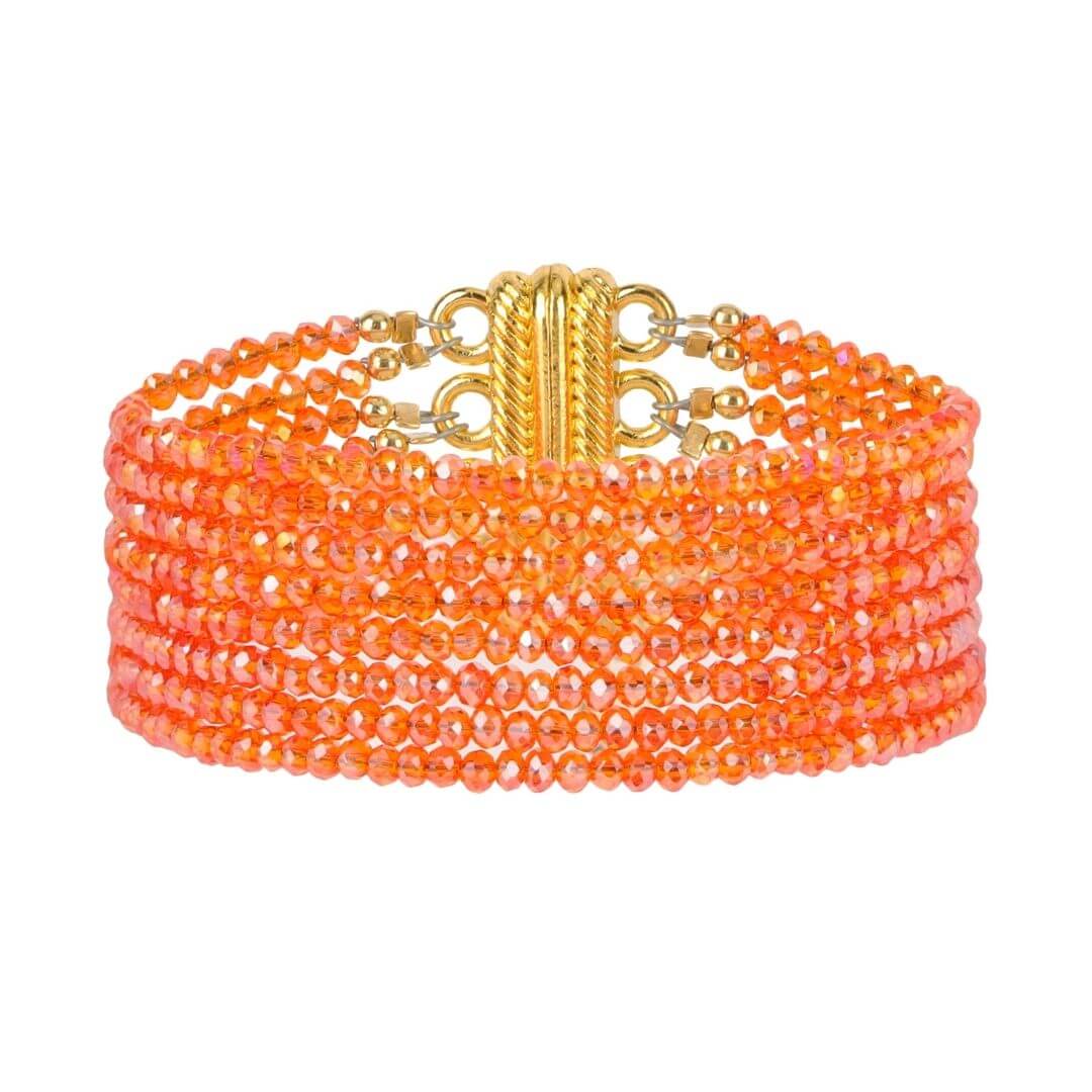 Meghan 8 Strand Crystal Bracelet | BuDhaGirl