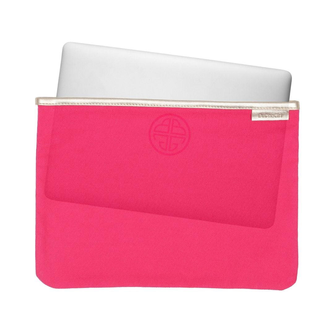 Pink Pochette | Laptop Clutch Bag | Handbags by BuDhaGirl