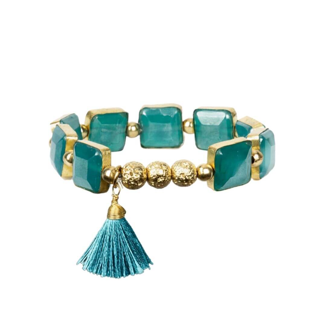 Novena - Crystal & Gold Plated Bracelet | BuDhaGirl
