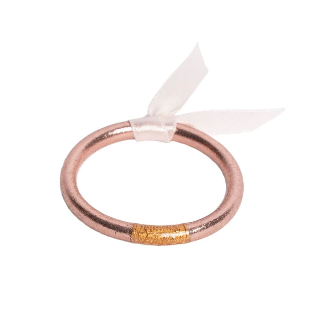 Rose Gold Baby Bangle Bracelet | Infant Jewelry | BuDhaGirl