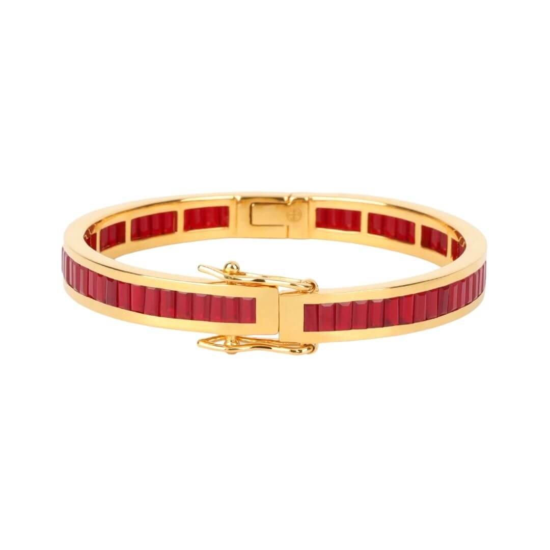 Ruby Gold Dipped Infinity Bracelet | BuDhaGirl