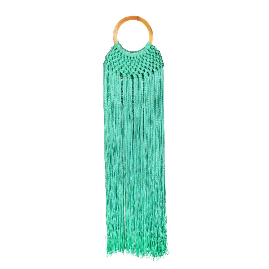 Fringe Handbag in Turquoise | Fringe Bag by BuDhaGirl