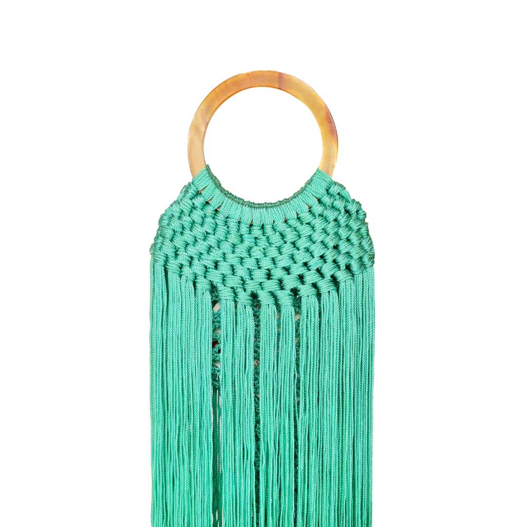 Fringe Handbag in Turquoise | Fringe Bag by BuDhaGirl