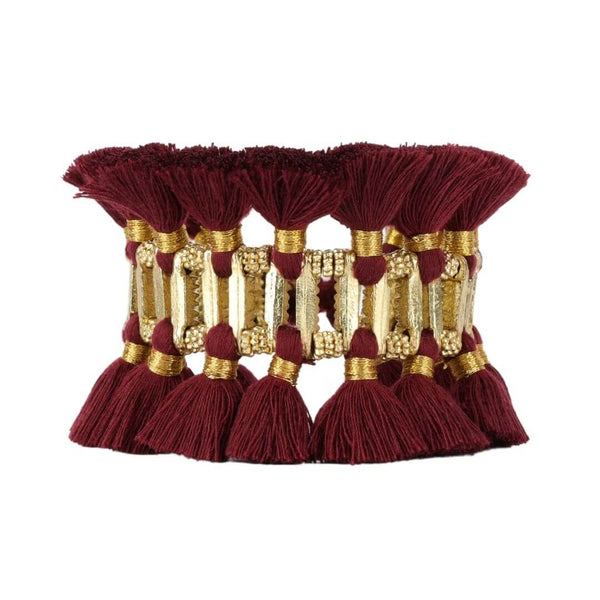 Handcrafted Cotton Tassels Fringe Bracelet Maxi BuDhaGirl