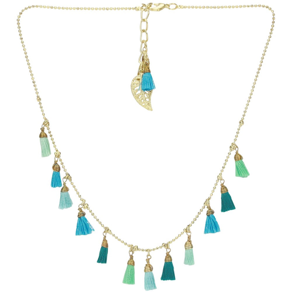 Blue Tassel Necklace For Kids | Bangles and Bracelets | BuDhaGirl