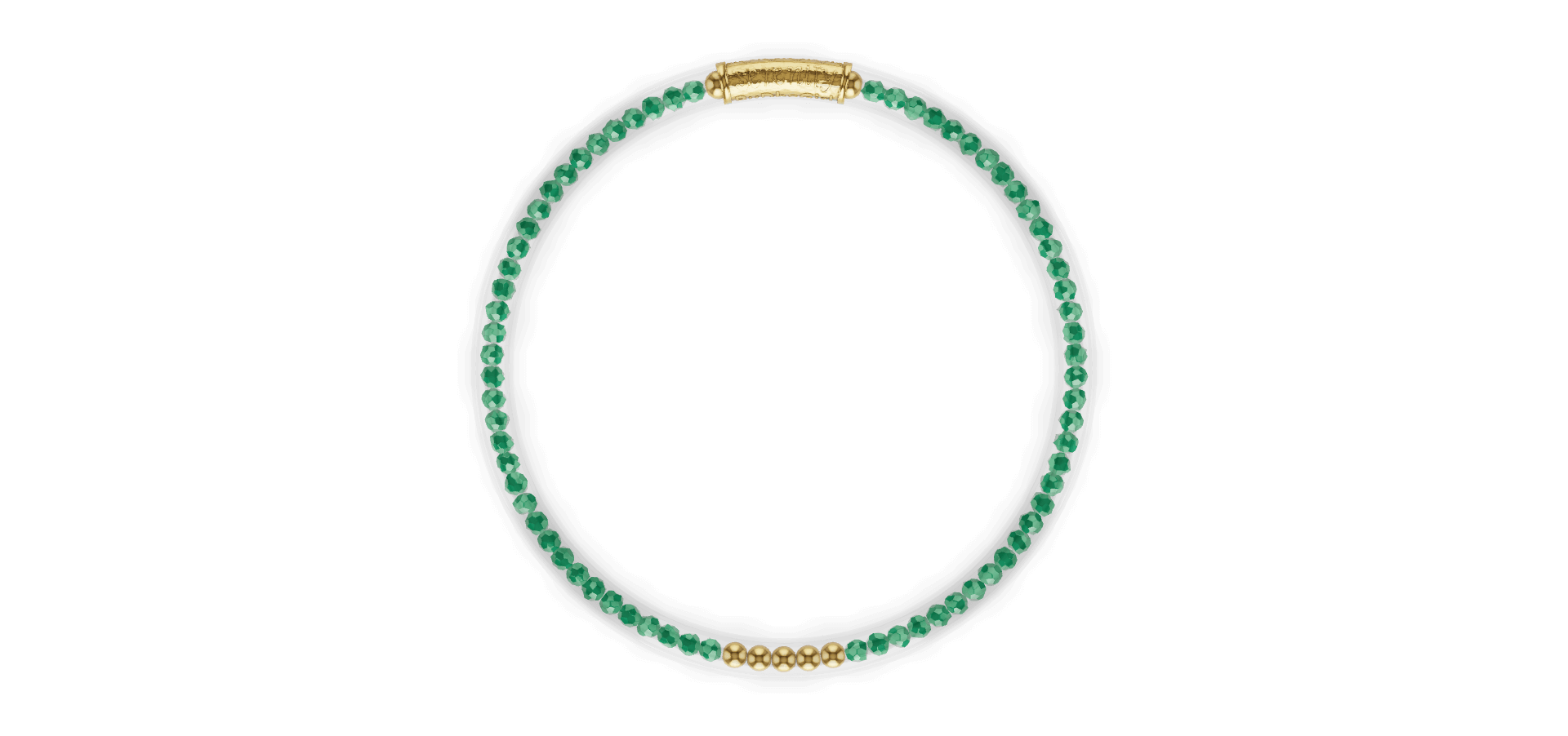 3D model of Green Onyx Luxe All Weather Bangle | BuDhaGirl